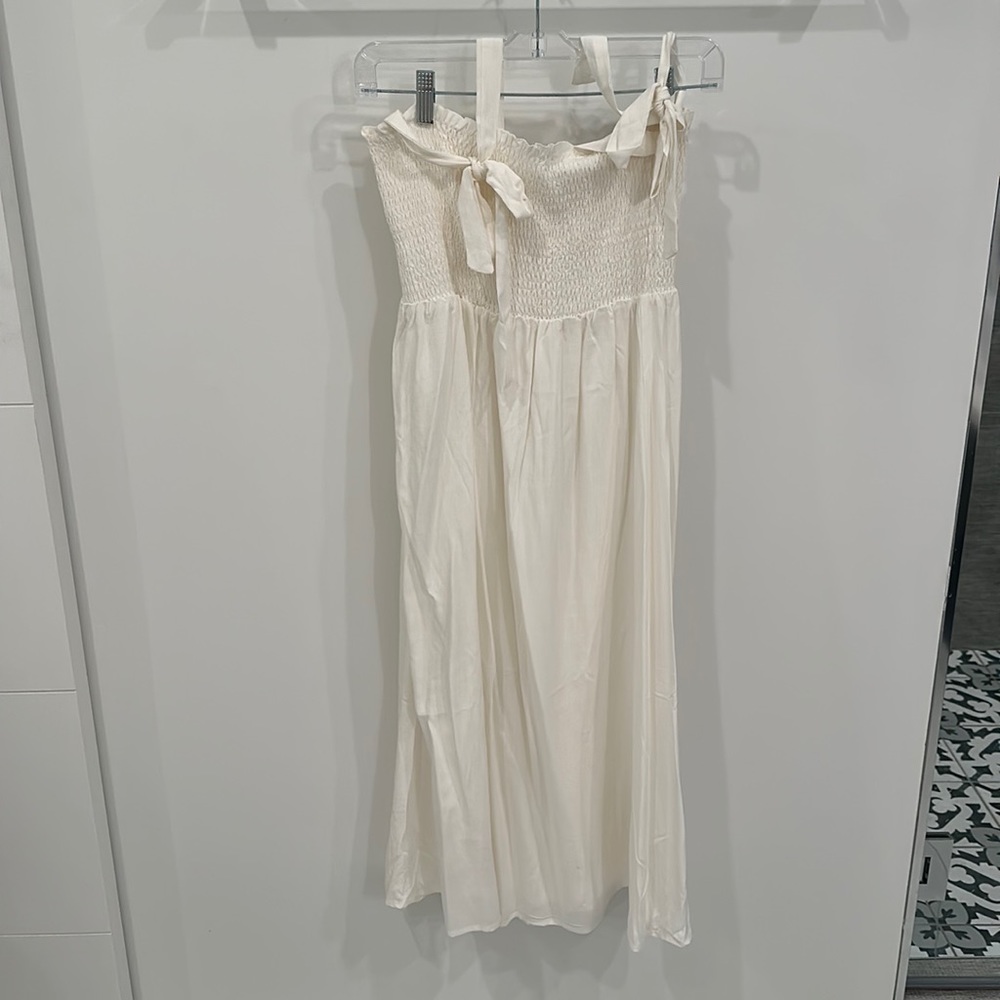 Lulus white smock dress size small